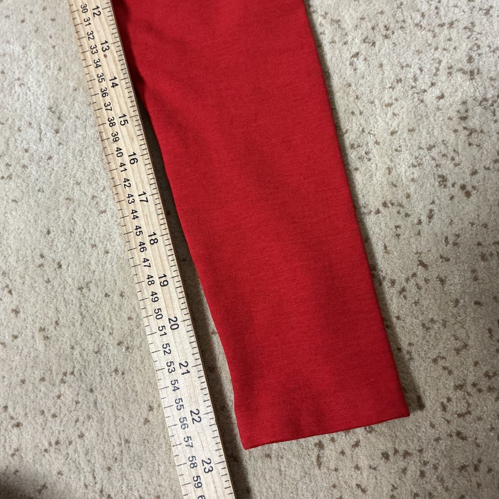 Alphalete High Waisted Seamless Leggings Women S Red Workout Yoga Gym Activewear - Picture 5 of 6